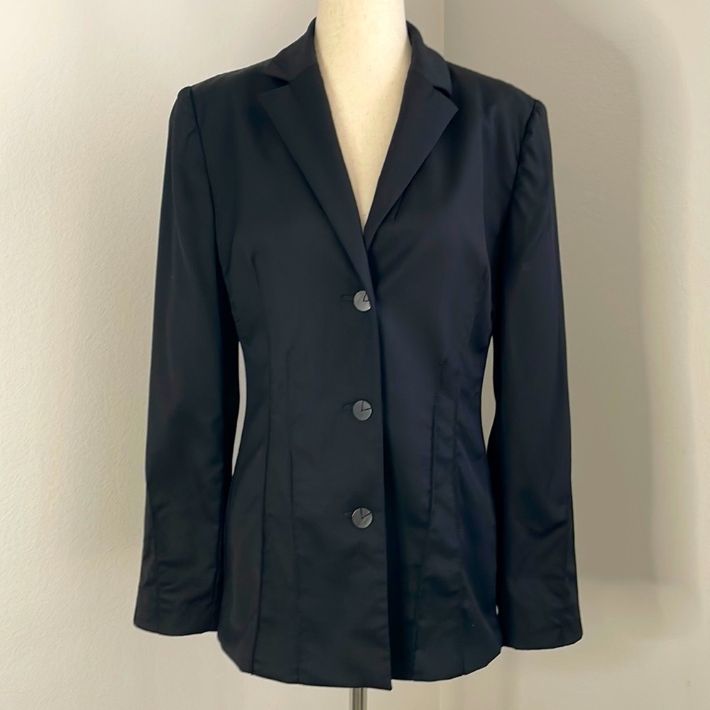 Valentino Miss V Black Pantsuit Size 8 Vintage Valentino